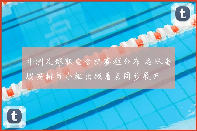 非洲足球联合会杯赛程公布 各队备战安排与小组出线看点同步展开